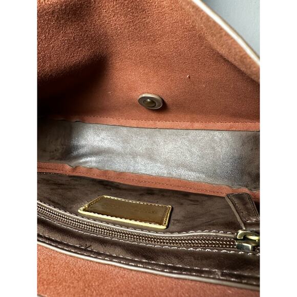 Reduced $10 Shiraleah Chicago Crossbody Handbag Women’s Small Brown Western - Picture 6 of 6